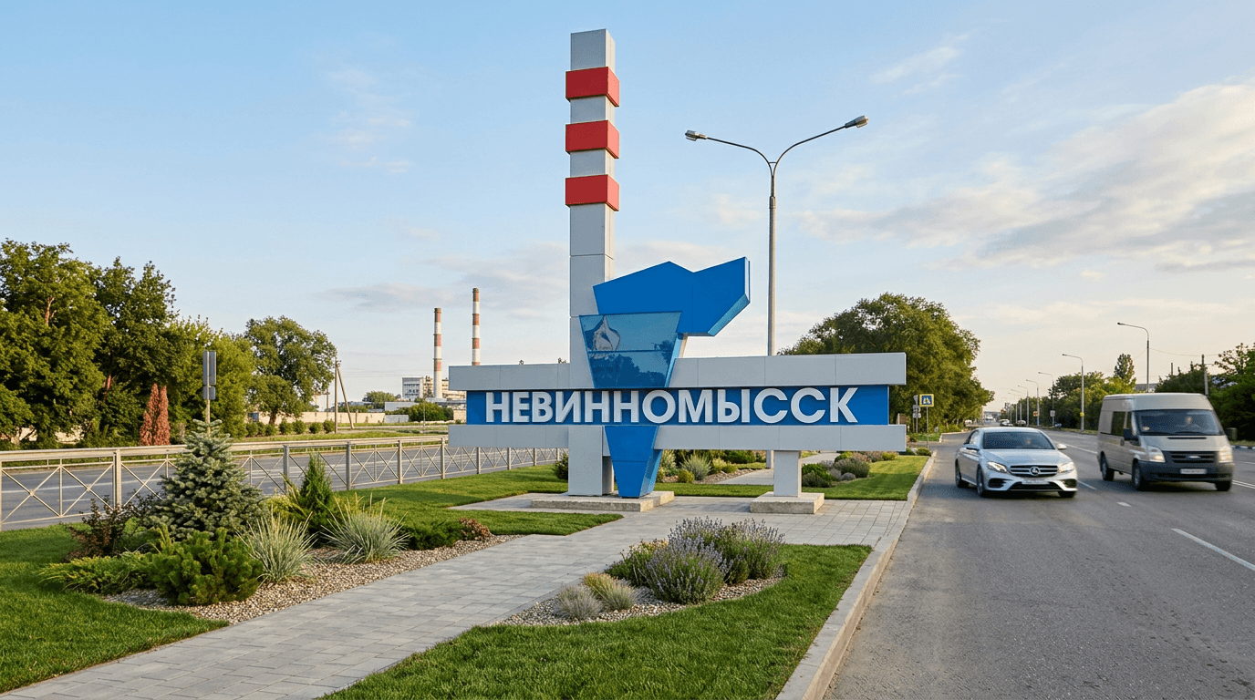 Въездная стела Невинномысск