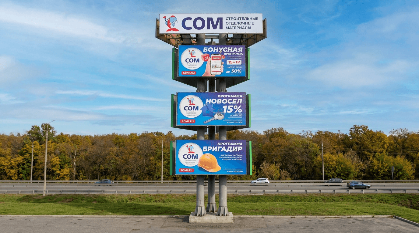 Рекламная стела для СОМ