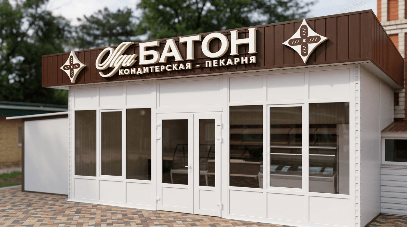 Проект Baton: общий вид рекламной конструкции