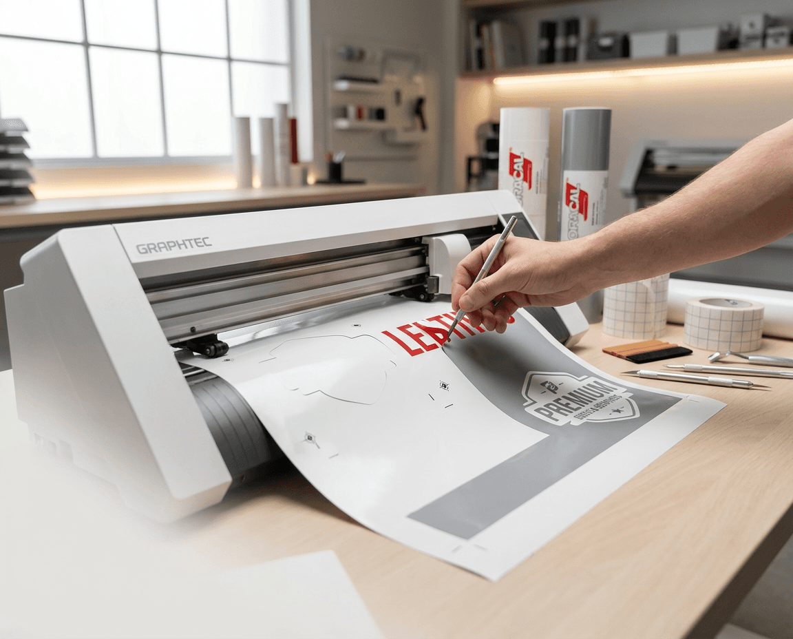 Плоттерная резка самоклеящейся пленки