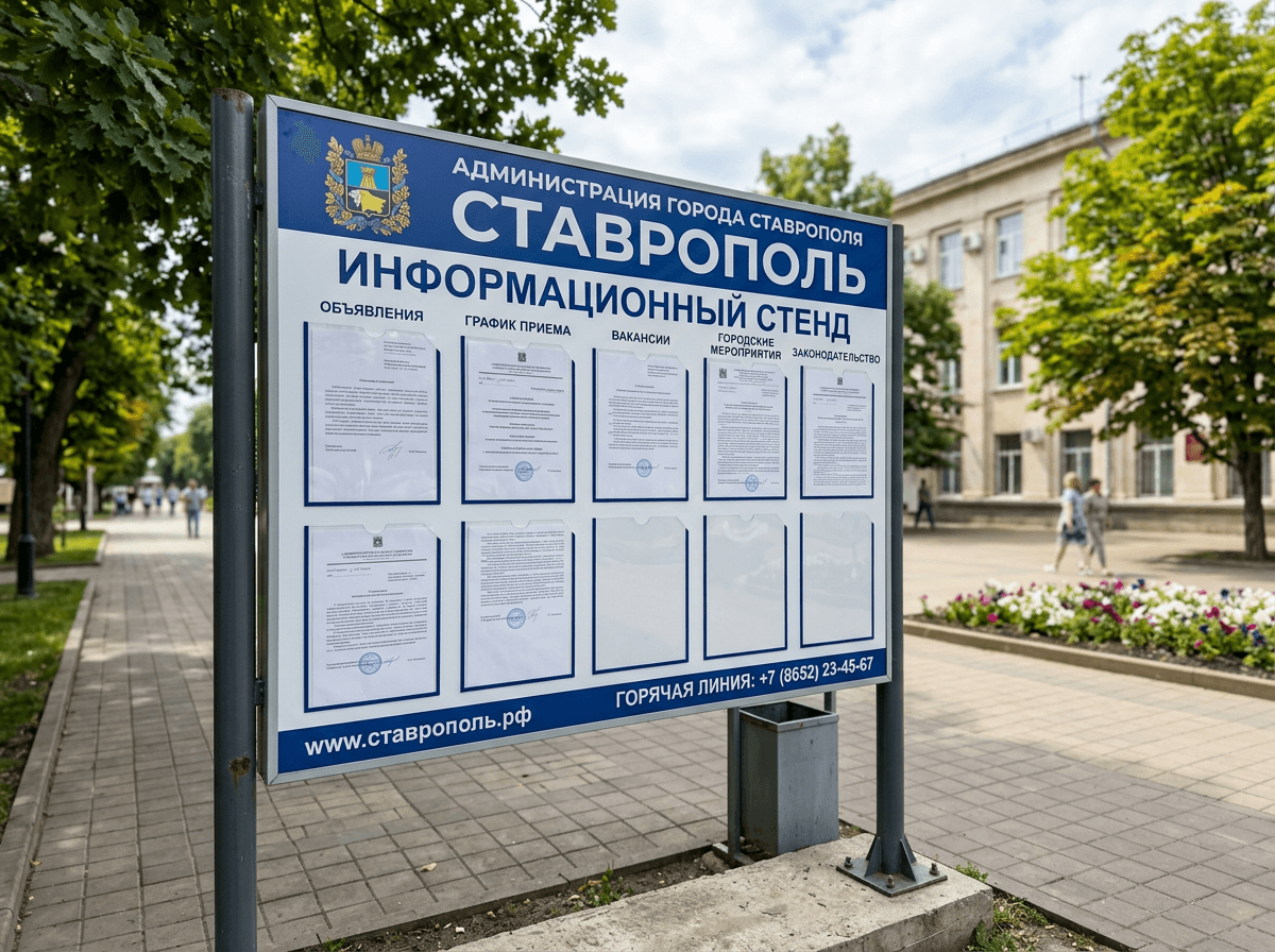 Уличные городские стенды