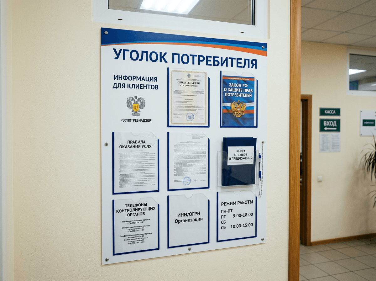 Уголок потребителя