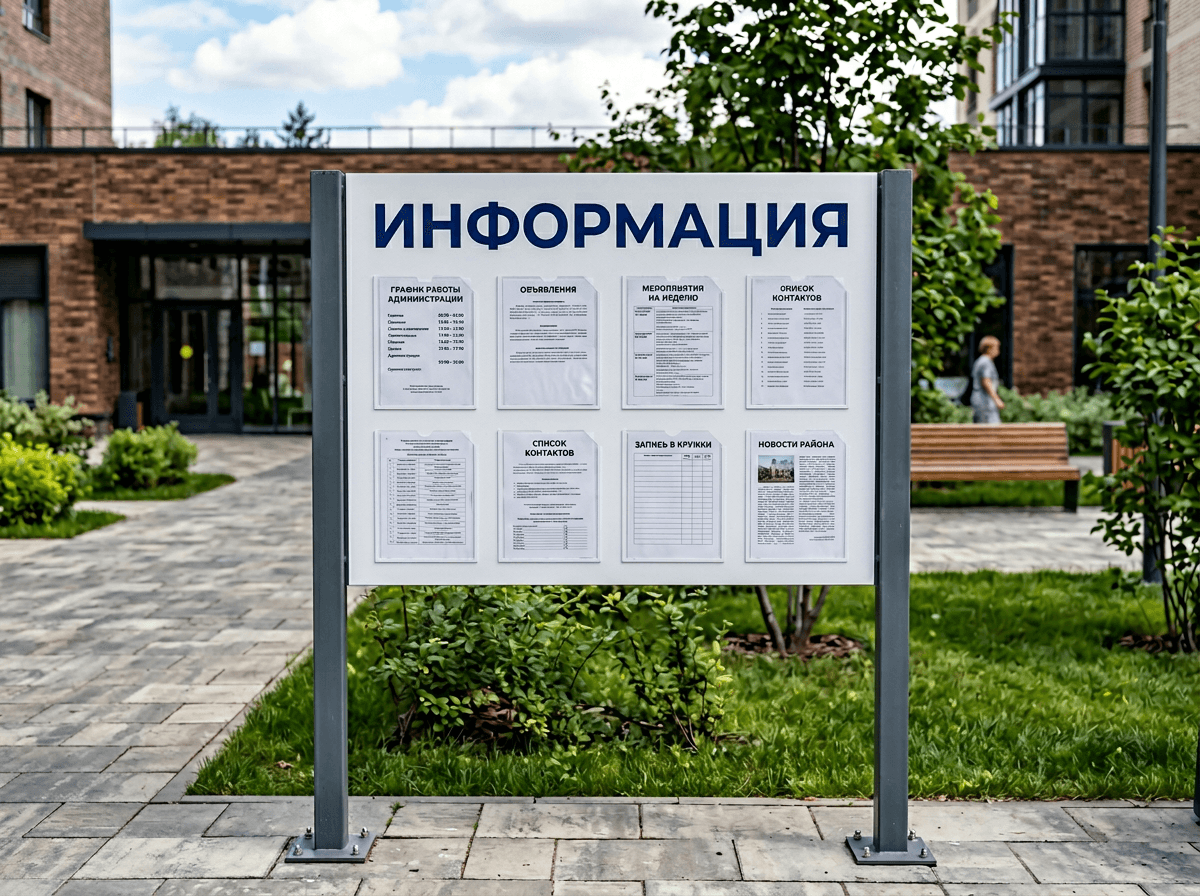 Уличные информационные стенды